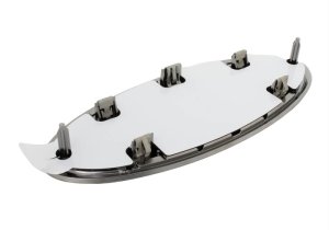 Ford F-150 Lightning Oval Emblem Kit - Front + Rear - Ford Racing - Smoked Chrome with Camera Provision - Black - 2022+